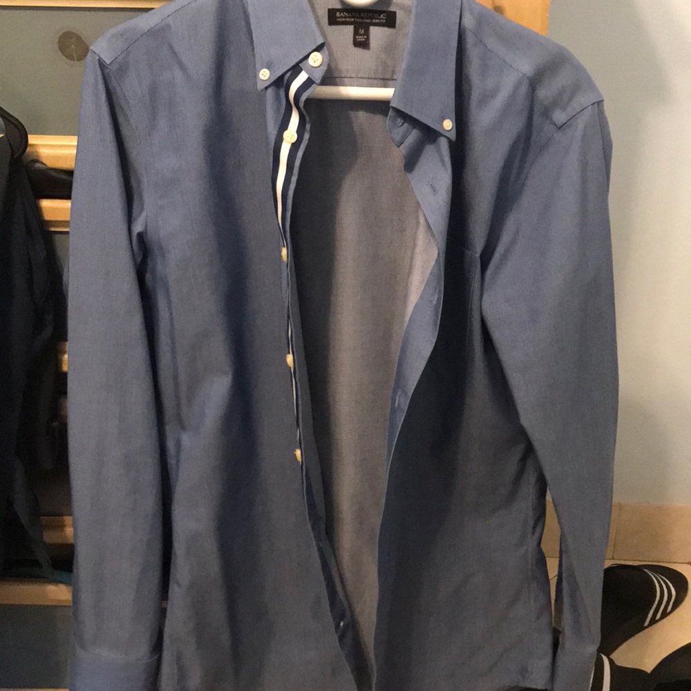 Banana republic slim fit stylish dress shirt